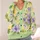 Lavender Yellow Green Abstract Blooms For Casual Spring Weekend Layering For Women All-over Print Knitted Cardigan - 4