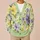 Lavender Yellow Green Abstract Blooms For Casual Spring Weekend Layering For Women All-over Print Knitted Cardigan - 6