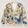 Blue Butterfly and Wildflower Motifs for Relaxed Spring Layering and Garden Day Outings All-over Print Knitted Cardigan - 1