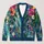 Turquoise Wildflower Bouquet for Spring Layering, Garden Days, and Everyday Style All-over Print Knitted Cardigan - 1