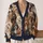 Shaggy Dog Faces for Cozy Everyday Layering, Weekend Walks, and Gifts for Pet Lovers All-over Print Knitted Cardigan - 2