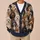 Shaggy Dog Faces for Cozy Everyday Layering, Weekend Walks, and Gifts for Pet Lovers All-over Print Knitted Cardigan - 6