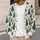 Teal Evergreen Trees and Snowflakes for Cozy Holiday Layering Through Winter Days All-over Print Knitted Cardigan - 5