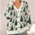 Teal Evergreen Trees and Snowflakes for Cozy Holiday Layering Through Winter Days All-over Print Knitted Cardigan - 4