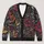 Abstract Botanical Blooms in Jewel Tones for Artistic Everyday Layering and Gifting All-over Print Knitted Cardigan - 1