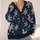 Navy Snowflake Motifs with Red Accents for Cozy Holiday Layering, Winter Gifts for Women All-over Print Knitted Cardigan - 4