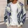 Navy Octopus Tentacles on Ivory Coastal Style for Relaxed Everyday Wear and Ocean Lovers All-over Print Knitted Cardigan - 5