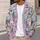 Rosy Gnome Christmas Scenes for Cozy Winter Layering and Festive Everyday Style Wear All-over Print Knitted Cardigan - 5