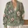Vintage Sage Floral Layering Style for Garden Walks, Brunch, and Everyday Outings All-over Print Knitted Cardigan - 2