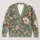 Vintage Sage Floral Layering Style for Garden Walks, Brunch, and Everyday Outings All-over Print Knitted Cardigan - 1