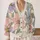 Abstract Floral Petals in Pastel Tones for Relaxed Weekend Layering and Garden Days All-over Print Knitted Cardigan - 2