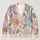 Abstract Floral Petals in Pastel Tones for Relaxed Weekend Layering and Garden Days All-over Print Knitted Cardigan - 1