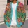 Colorful Floral Folk Motifs for Everyday Layering, Youthful Bohemian Style for Women All-over Print Knitted Cardigan - 5