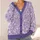 Lavender Wildflower Hearts For Everyday Layering, Cottagecore Style, And Spring Days All-over Print Knitted Cardigan - 4