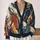 Abstract Horse Motif For Relaxed Weekend Layering, Equestrian Style For Everyday Wear All-over Print Knitted Cardigan - 2