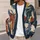 Abstract Horse Motif For Relaxed Weekend Layering, Equestrian Style For Everyday Wear All-over Print Knitted Cardigan - 5