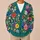 Colorful Wildflower Garden Motif for Relaxed Everyday Layering and Weekend Outings All-over Print Knitted Cardigan - 6