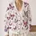 Purple Butterfly Motifs for Autumn Outings and Relaxed Everyday Layering for Women All-over Print Knitted Cardigan - 2
