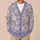Lavender Vintage Floral Blooms For Everyday Commutes And Casual Autumn Layering For Women All-over Print Knitted Cardigan - 6