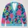 Colorful Floral Blooms for Cheerful Casual Fall Layering and Weekend Style for Women All-over Print Knitted Cardigan - 1