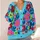 Colorful Floral Blooms for Cheerful Casual Fall Layering and Weekend Style for Women All-over Print Knitted Cardigan - 4