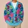 Colorful Floral Blooms for Cheerful Casual Fall Layering and Weekend Style for Women All-over Print Knitted Cardigan - 6