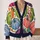 Colorful Harvest Pumpkins for Autumn Gatherings and Everyday Layering, Women’s Style All-over Print Knitted Cardigan - 2