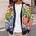 Colorful Harvest Pumpkins for Autumn Gatherings and Everyday Layering, Women’s Style All-over Print Knitted Cardigan - 5