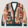 Heart Patchwork Motif for Cozy Autumn Layering, Romantic Everyday Style for Women All-over Print Knitted Cardigan - 1