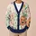 Pastel Halloween Ghost Pumpkin Stars for Casual Autumn Outings and Everyday Wear for Women All-over Print Knitted Cardigan - 6