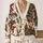 Christmas Snowman, Evergreen Tree and Fireplace Scene for Cozy Women's Holiday Style All-over Print Knitted Cardigan - 2
