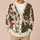 Christmas Snowman, Evergreen Tree and Fireplace Scene for Cozy Women's Holiday Style All-over Print Knitted Cardigan - 6