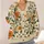 Orange Wildflower Botanical Motif for Casual Spring Layering and Everyday Boho Style All-over Print Knitted Cardigan - 4