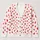 Women's Red Heart Motifs For Valentine's Day Cozy Layering, Casual Romance, And Gifting All-over Print Knitted Cardigan - 1