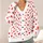 Women's Red Heart Motifs For Valentine's Day Cozy Layering, Casual Romance, And Gifting All-over Print Knitted Cardigan - 4