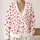 Women's Red Heart Motifs For Valentine's Day Cozy Layering, Casual Romance, And Gifting All-over Print Knitted Cardigan - 2