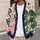 Graffiti Heart Floral Motifs for Spring Layering and Everyday Wear, Artistic Women All-over Print Knitted Cardigan - 5