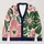 Graffiti Heart Floral Motifs for Spring Layering and Everyday Wear, Artistic Women All-over Print Knitted Cardigan - 1