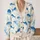 Blue Watercolor Fish For Coastal Office Layers And Relaxed Autumn Commuting For Women All-over Print Knitted Cardigan - 2