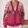 Romantic Pink Rose Border for Autumn Layering and Everyday Women's Weekend Outings All-over Print Knitted Cardigan - 2