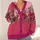 Romantic Pink Rose Border for Autumn Layering and Everyday Women's Weekend Outings All-over Print Knitted Cardigan - 4