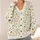 Daisy Bee Meadow Motif for Cottagecore Layering, Garden Walks, and Everyday Spring Style All-over Print Knitted Cardigan - 4