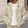 Daisy Meadow Bees for Everyday Layering and Cottagecore Spring Style for Women and Teens All-over Print Knitted Cardigan - 5