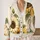 Sunflower Botanical Blooms for Relaxed Autumn Layering and Everyday Cottage Style Wear All-over Print Knitted Cardigan - 2