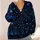 Starry Night Evergreen Forest Holiday Magic For Festive Winter Layering Women All-over Print Knitted Cardigan - 4