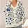 Blue Wildflower Vines for Office, Weekend Layering, and Autumn Garden Style for Women All-over Print Knitted Cardigan - 4
