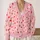 Red Heart Vine Valentine Style for Cozy Autumn Winter Layering and Everyday Wear Looks All-over Print Knitted Cardigan - 2