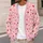 Red Heart Vine Valentine Style for Cozy Autumn Winter Layering and Everyday Wear Looks All-over Print Knitted Cardigan - 5