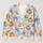 Pumpkin And Blue Bow Autumn Style For Halloween Gatherings And Cozy Days For Women All-over Print Knitted Cardigan - 1
