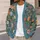 Teal Botanical Blooms For Relaxed Autumn Layering And Everyday Feminine Style Wardrobe All-over Print Knitted Cardigan - 5